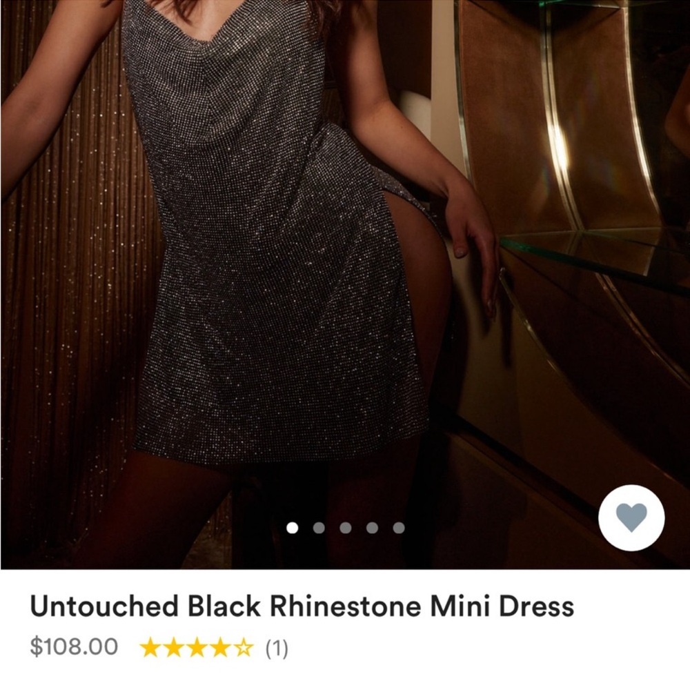 12th tribe untouched rhinestone mini dress. NWT. M/L